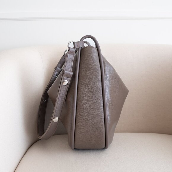 Marley Hobo in Wood Berry - Genuine Pebbled Leather - Picture 2 of 5